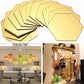 Acrylic Mirror Wall Stickers Hexagon with 20 Butterflies 3D Acrylic