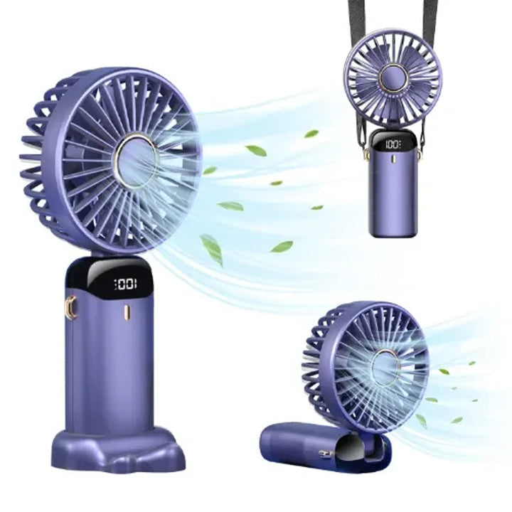 Foldable
 Mini Rechargeable Handheld Fan – Portable USB Cooling Fan