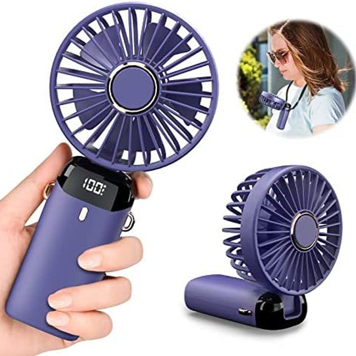 Foldable
 Mini Rechargeable Handheld Fan – Portable USB Cooling Fan